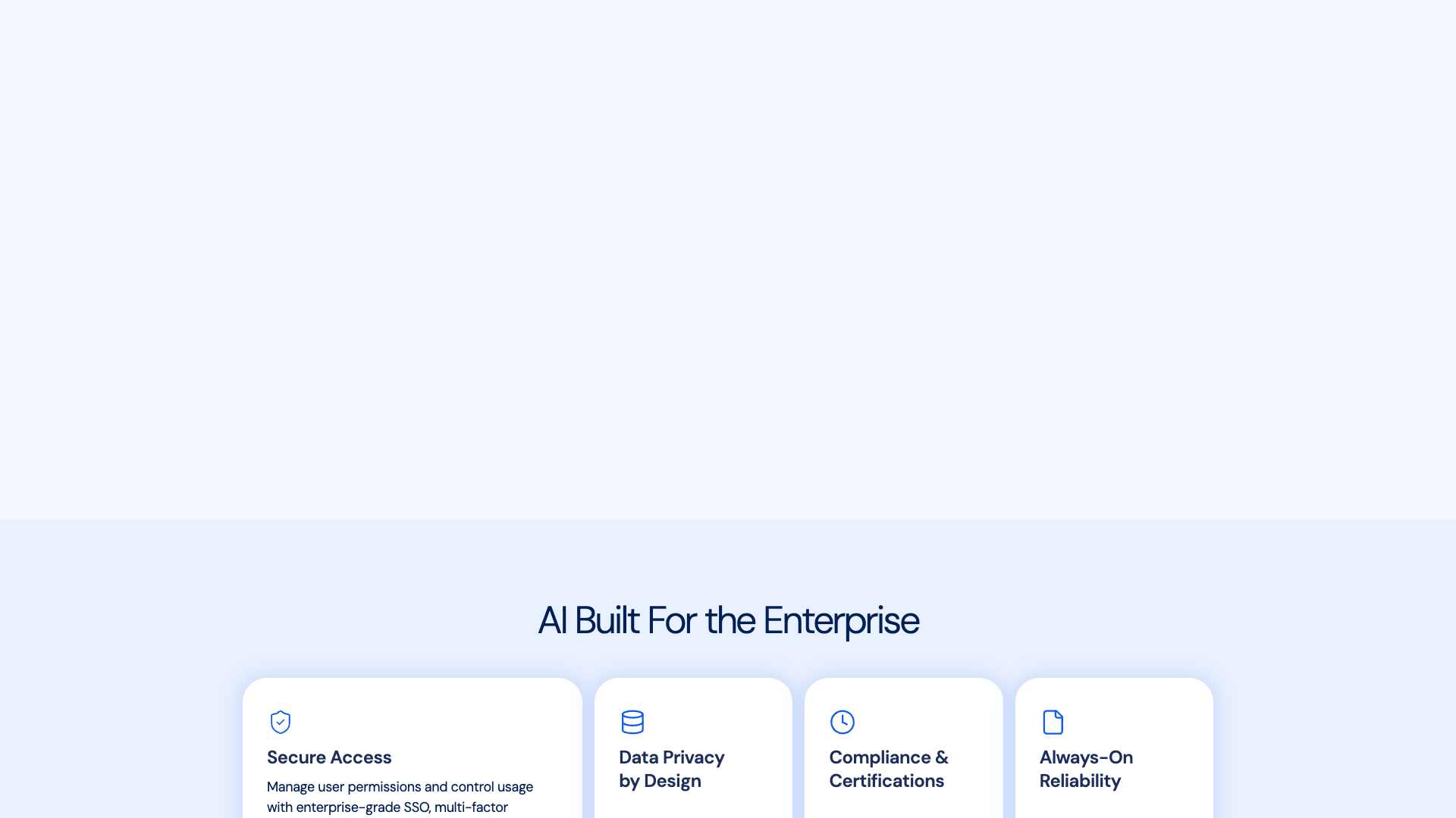 Testimonials section showcasing customer feedback