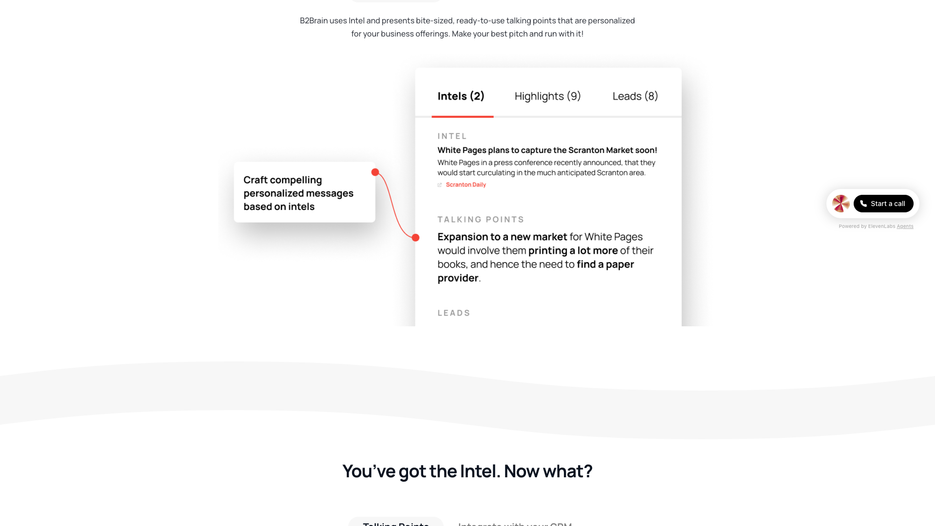 Features page highlighting key functionalities