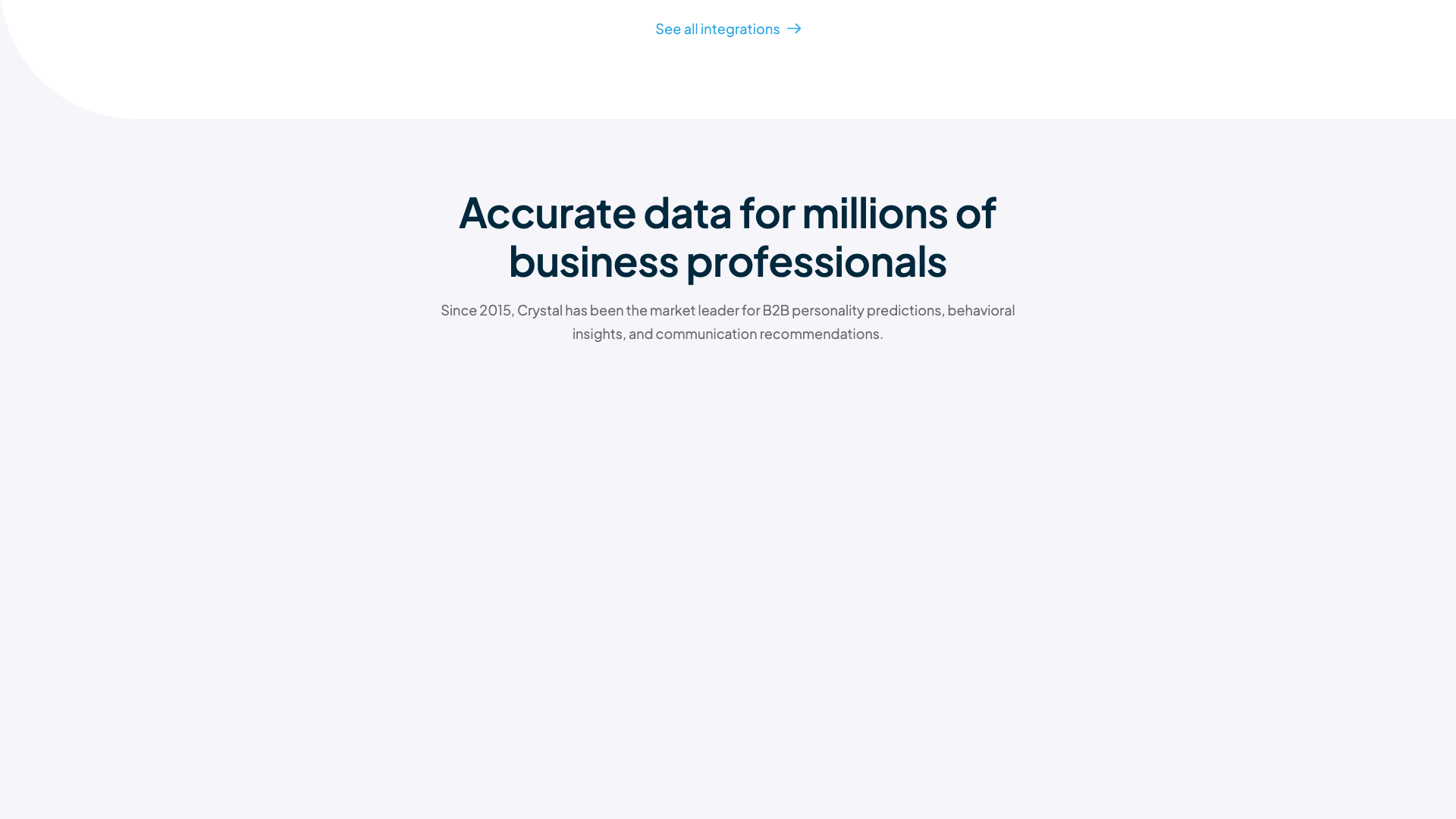 Testimonials section on the homepage highlighting customer experiences