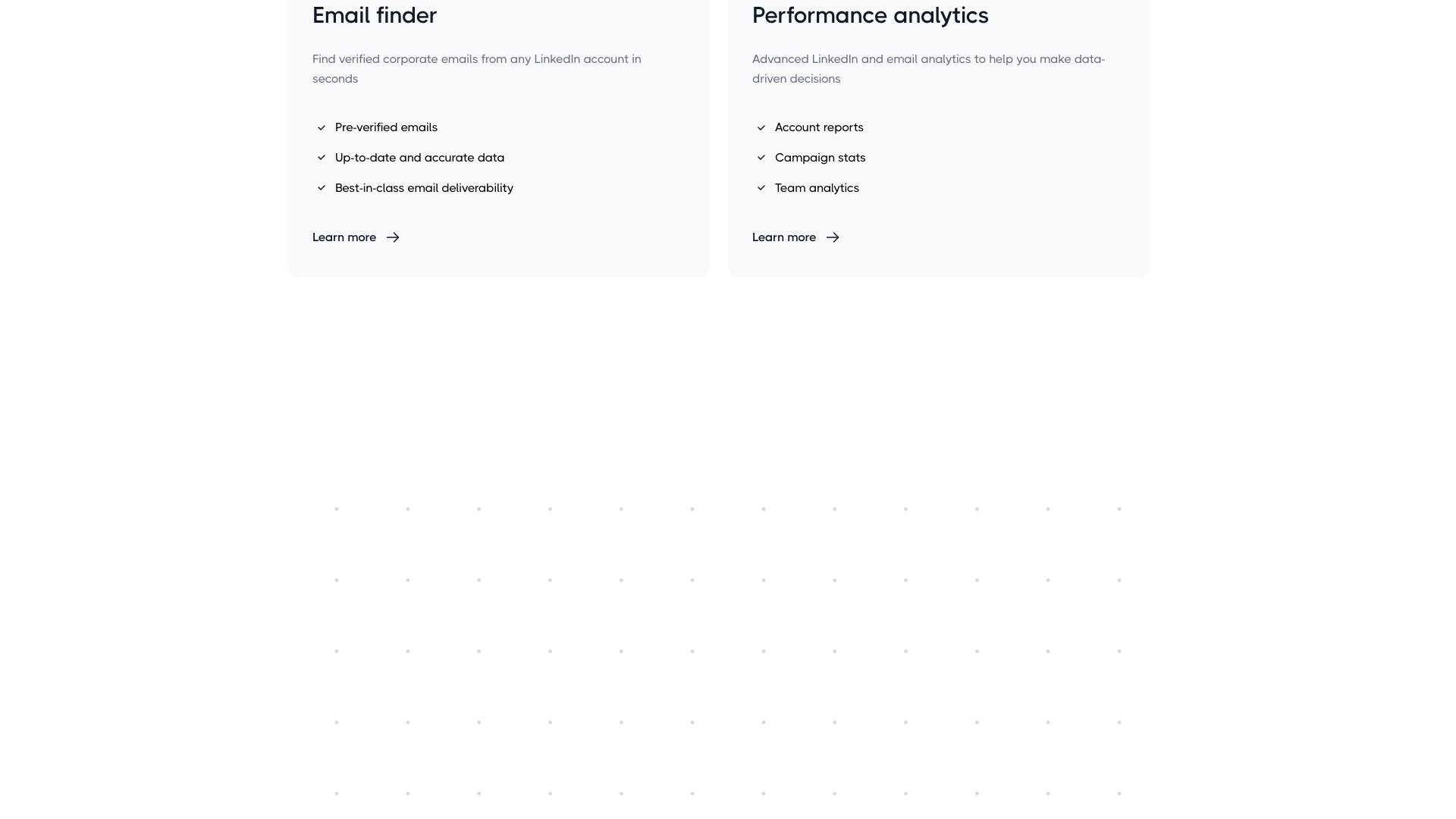 Features of Dripify highlighting automation and interface
