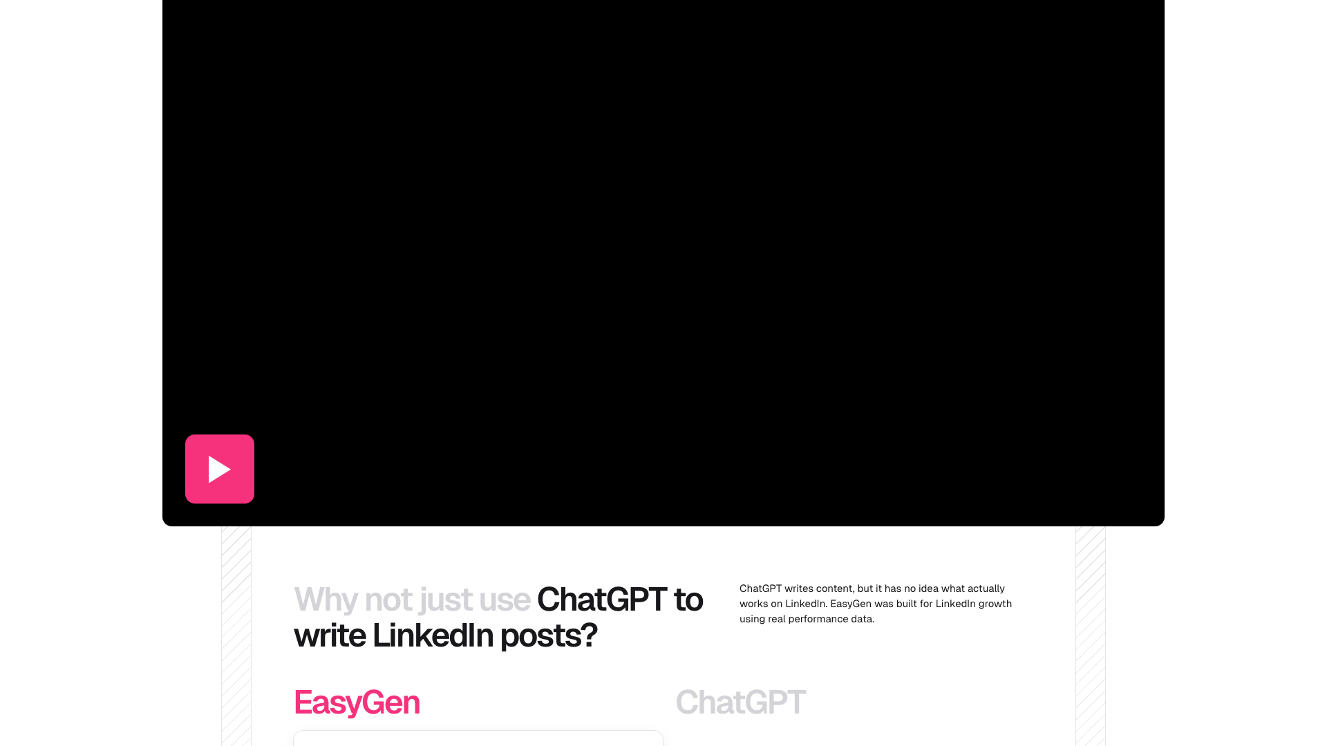 Ecosystem section on homepage showcasing EasyGen's tools and resources