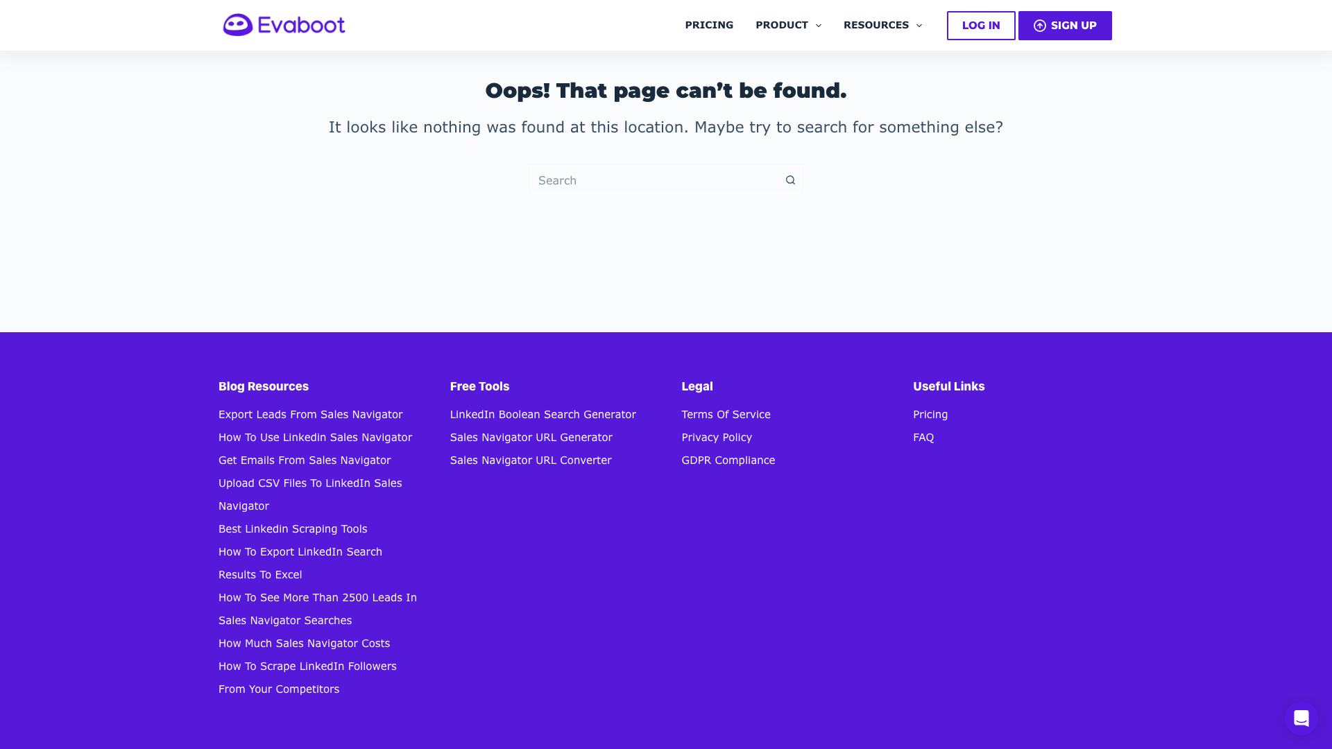 Features page highlighting data acquisition and hygiene capabilities