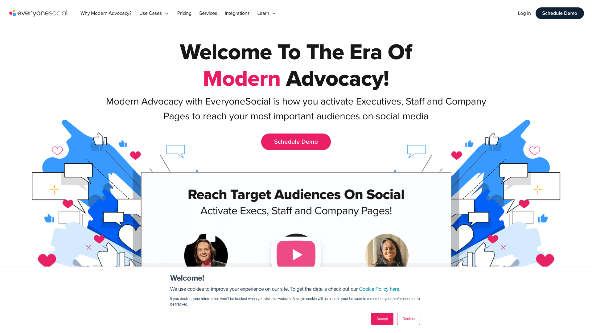 Platform overview highlighting Modern Advocacy features