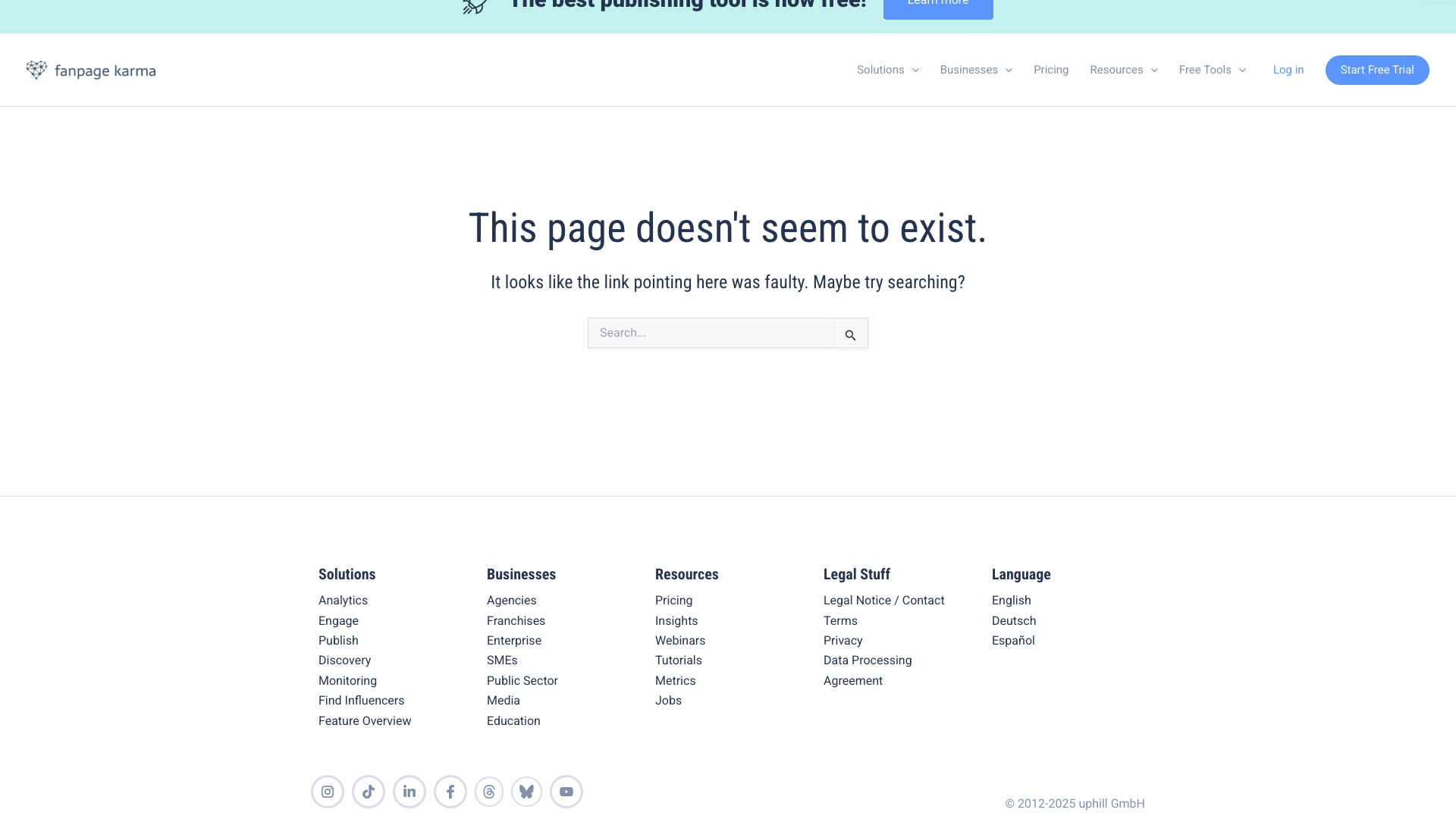 Pricing page showing details about plans and pricing