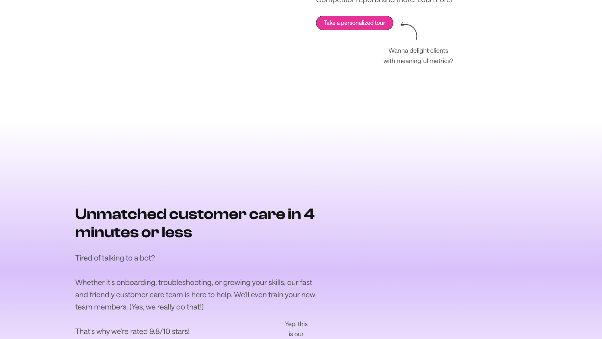 Features page highlighting ease of use and collaboration tools