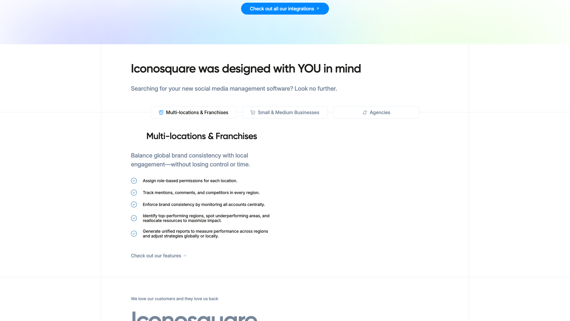 Testimonials section on homepage showcasing user feedback