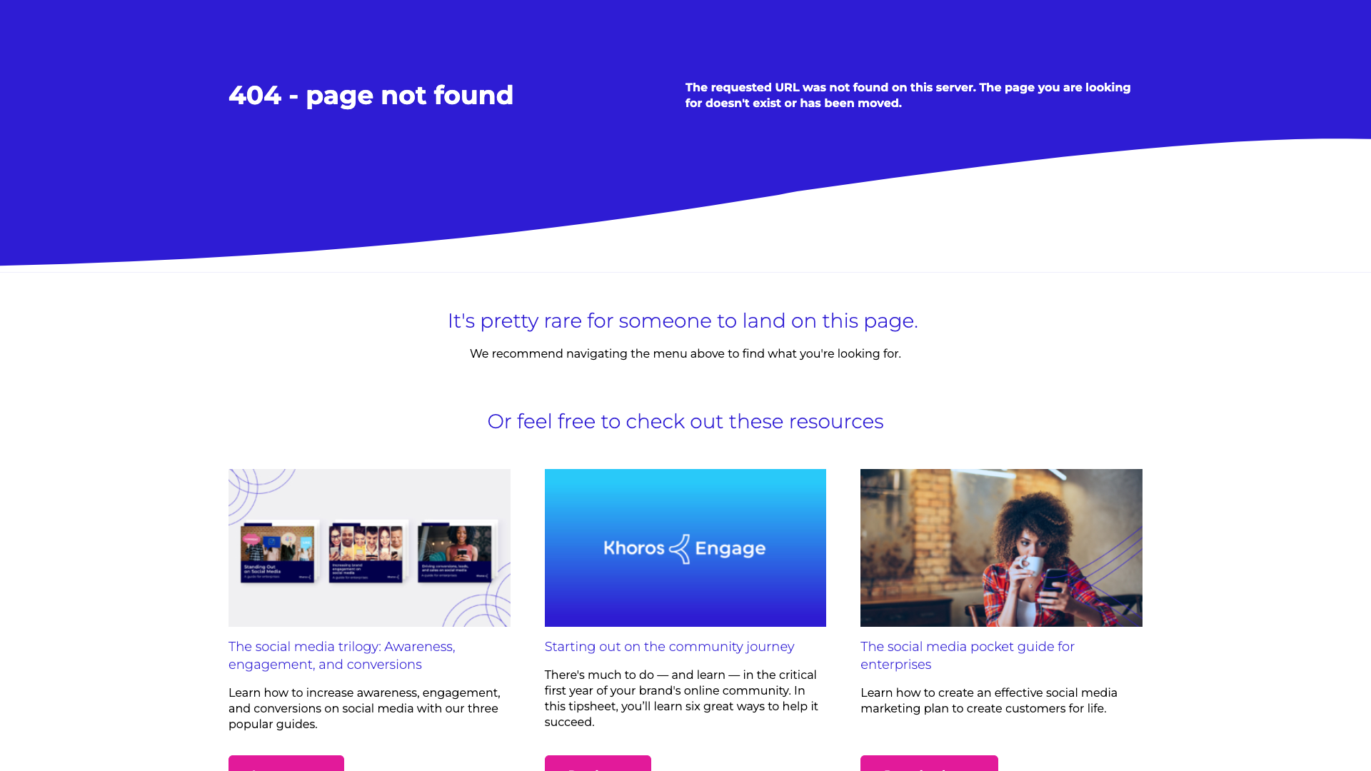 Community platform page highlighting customer stories and feedback