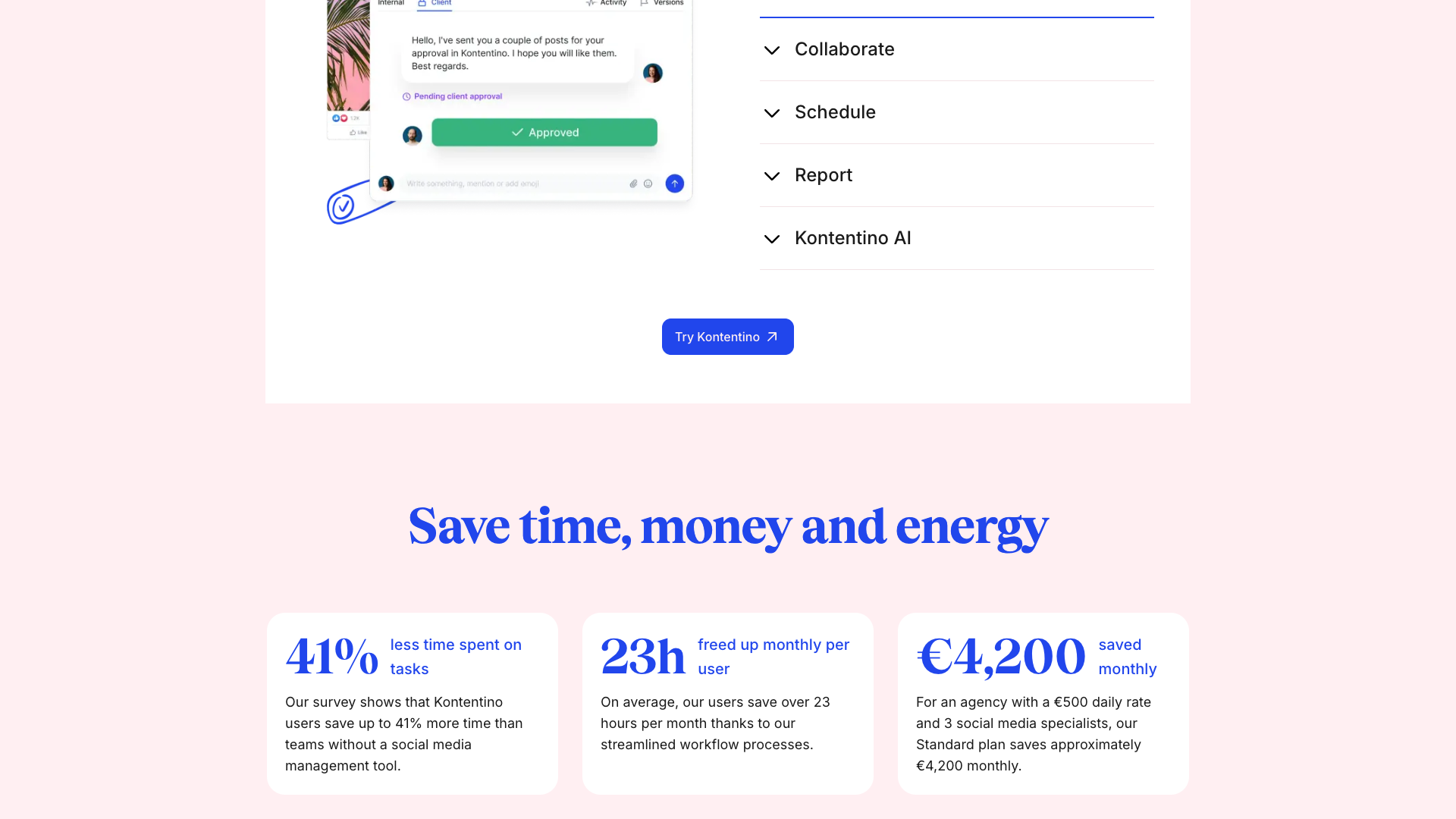 Analytics features section detailing performance analysis and AI-generated insights