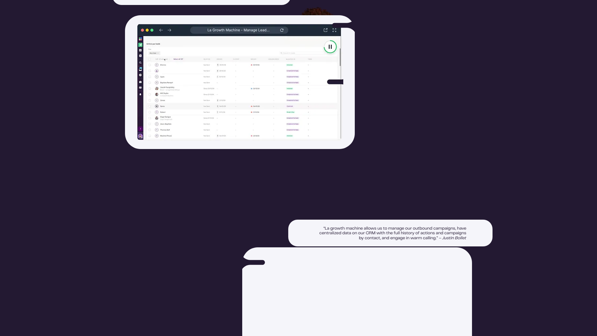 Homepage section on safety and deliverability features