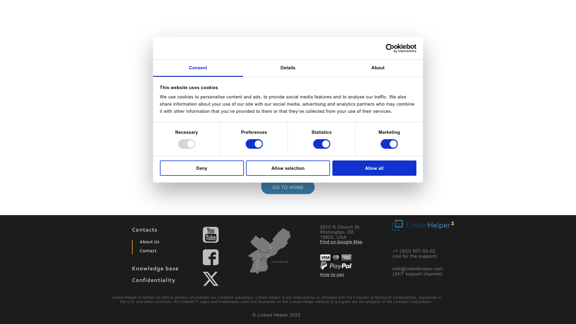 Contacts management feature of Linked Helper