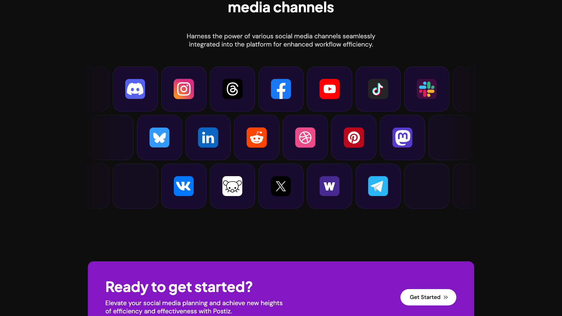 Wall of love section showcasing user testimonials