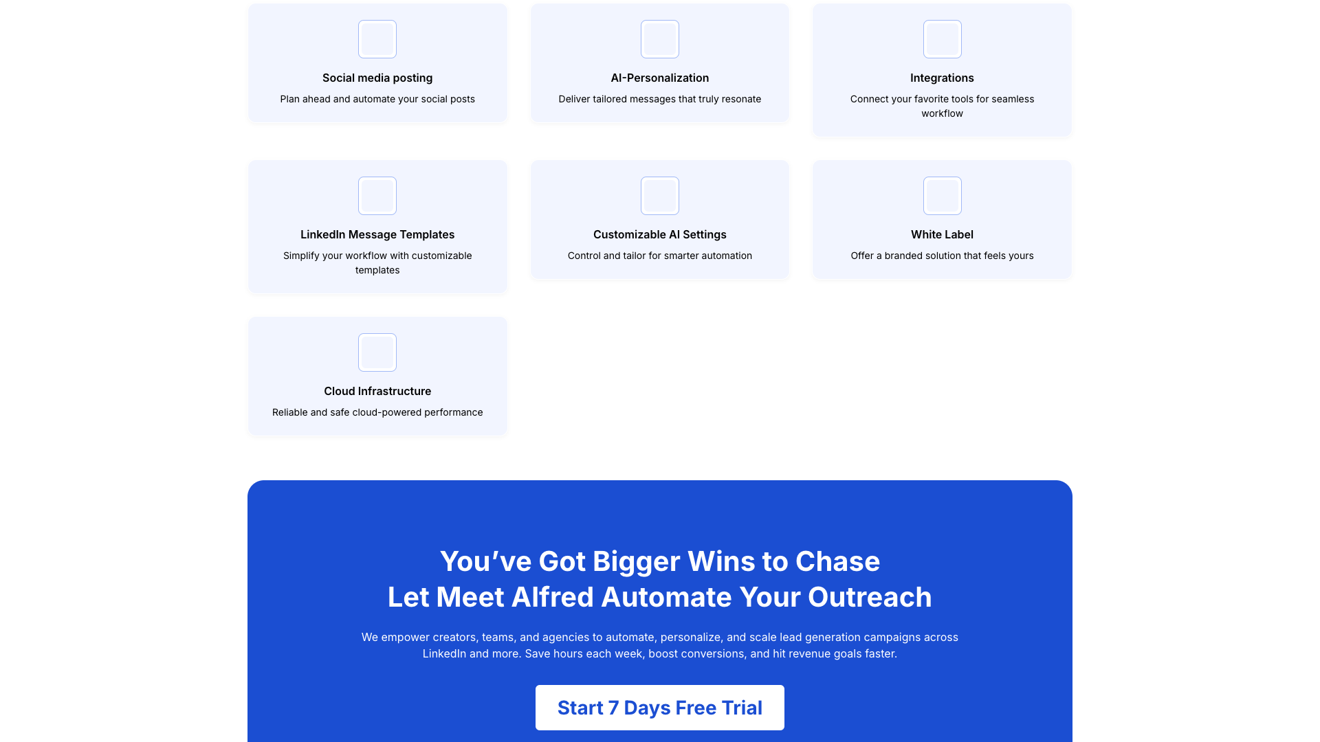 User testimonials showcasing Meet Alfred's effectiveness