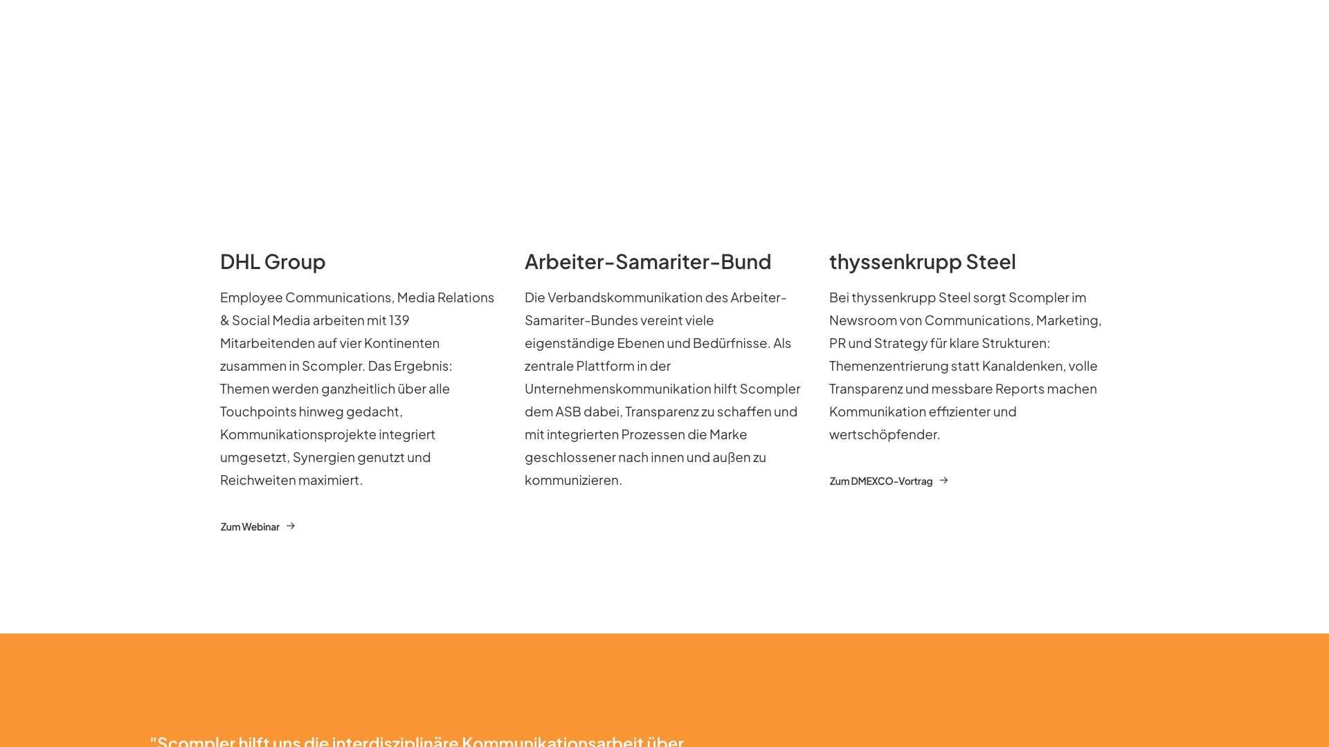 References page showcasing enterprise social proof with customer logos