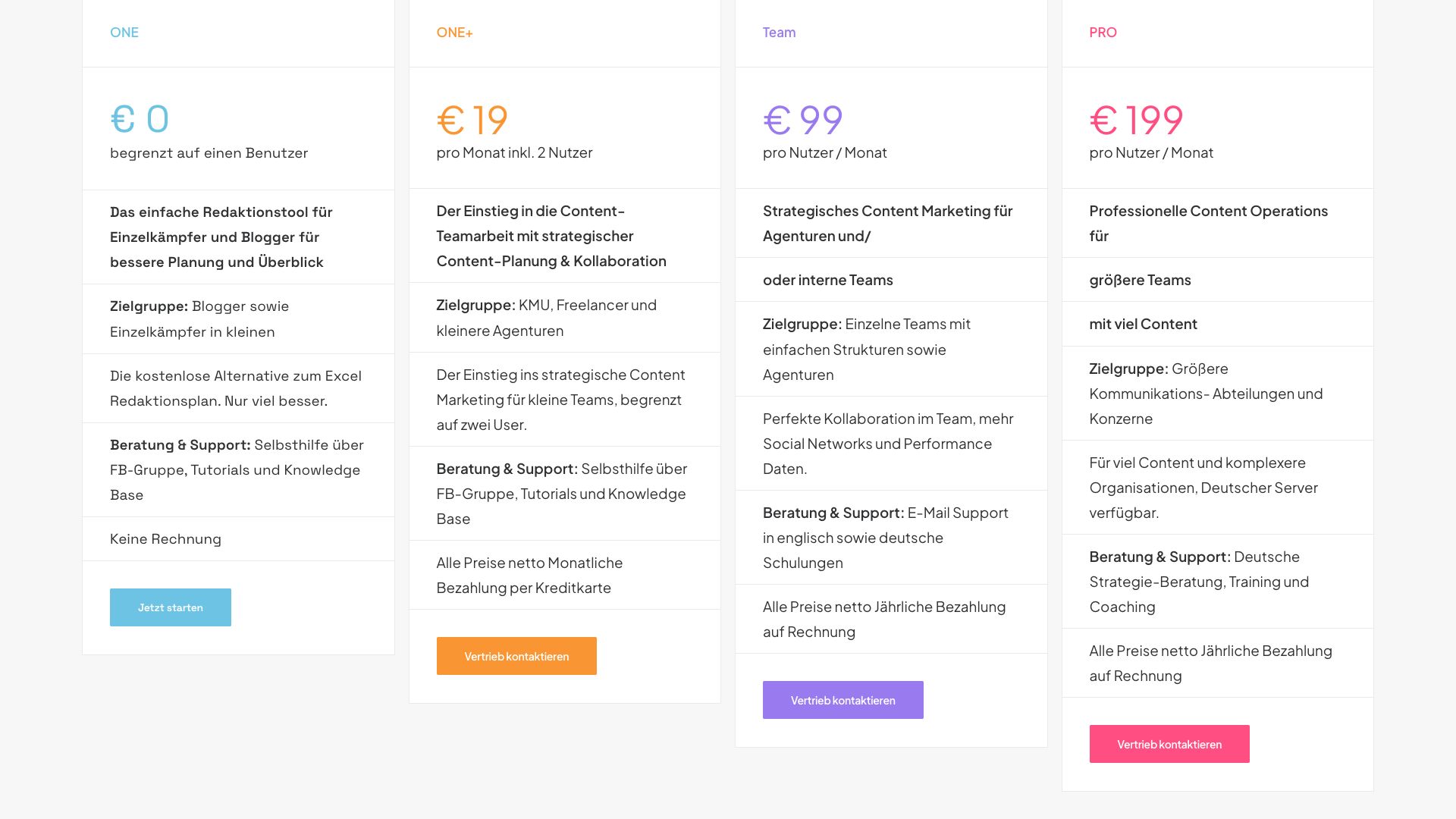 Pricing page showing different plans for Scompler