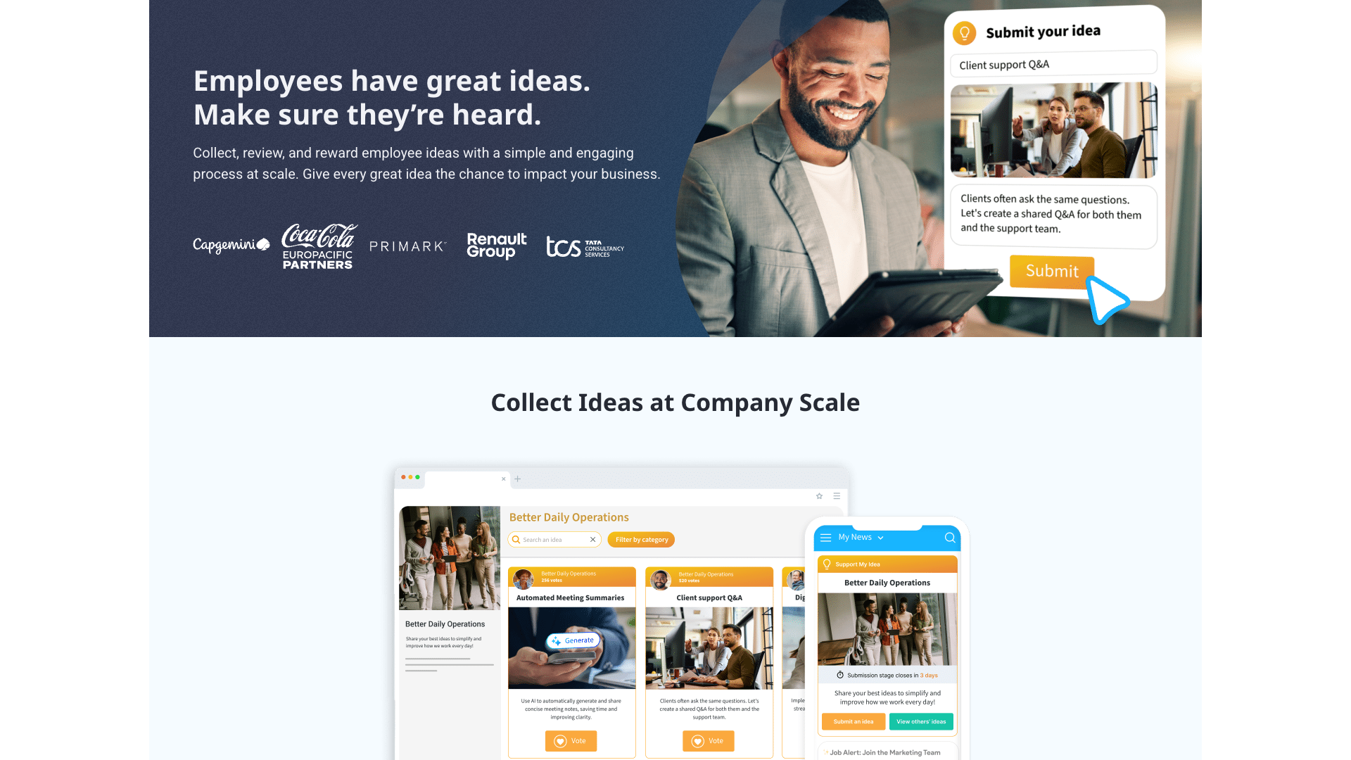 Overview of Sociabble's platform features