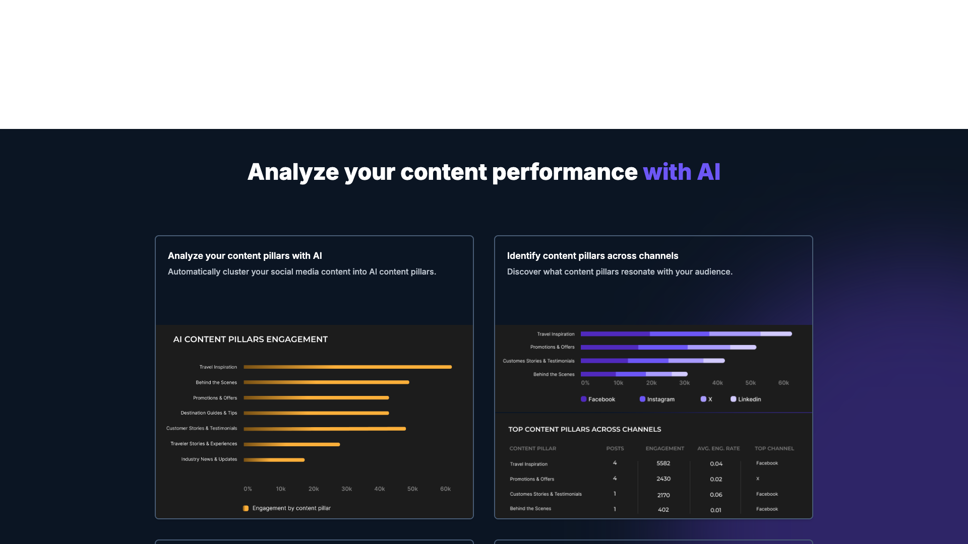 Features section on homepage detailing the tool's capabilities