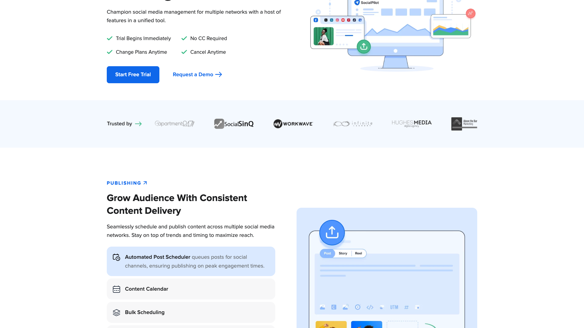 Features overview highlighting enterprise-grade capabilities