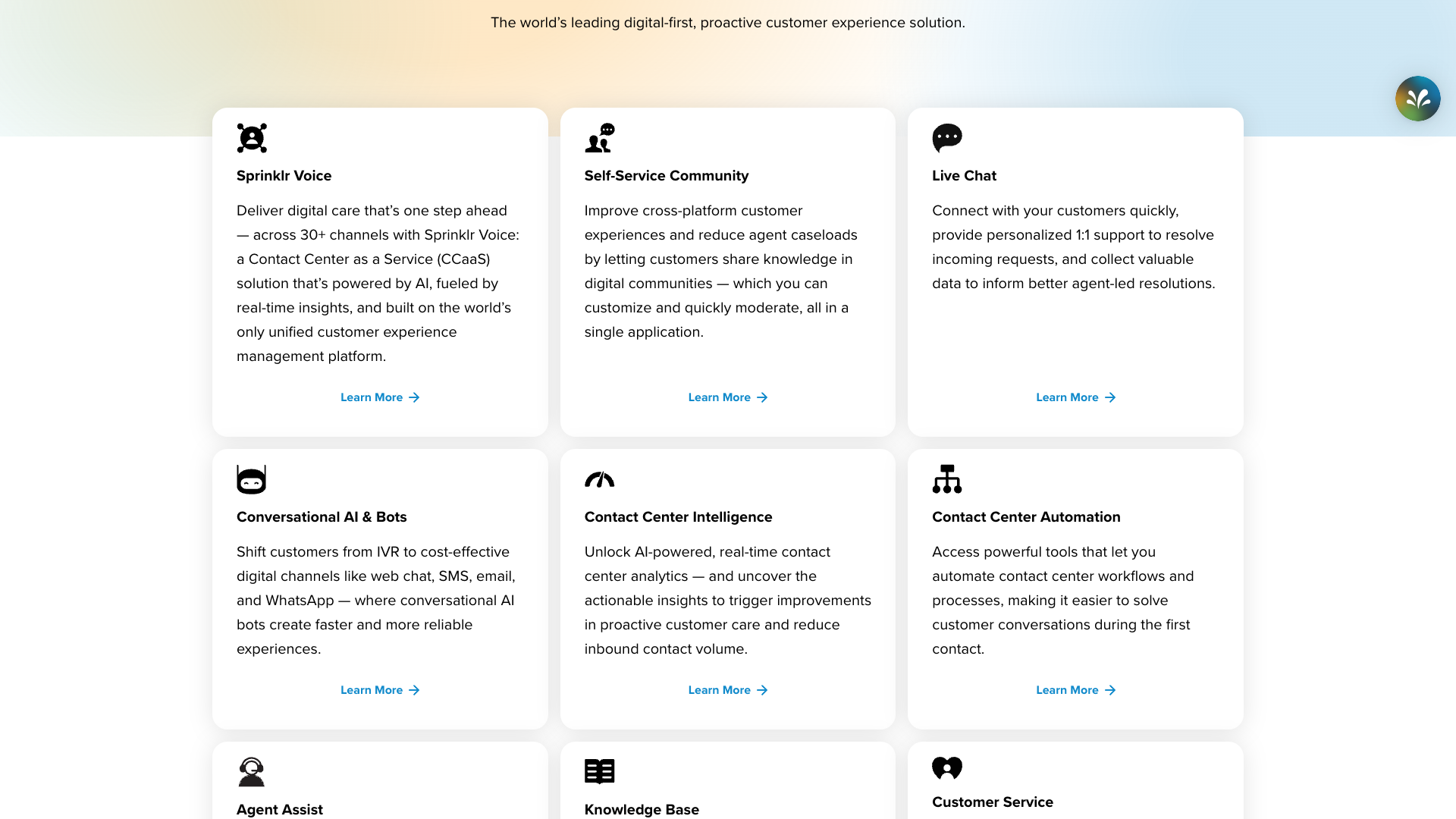 Overview of Sprinklr's product suites