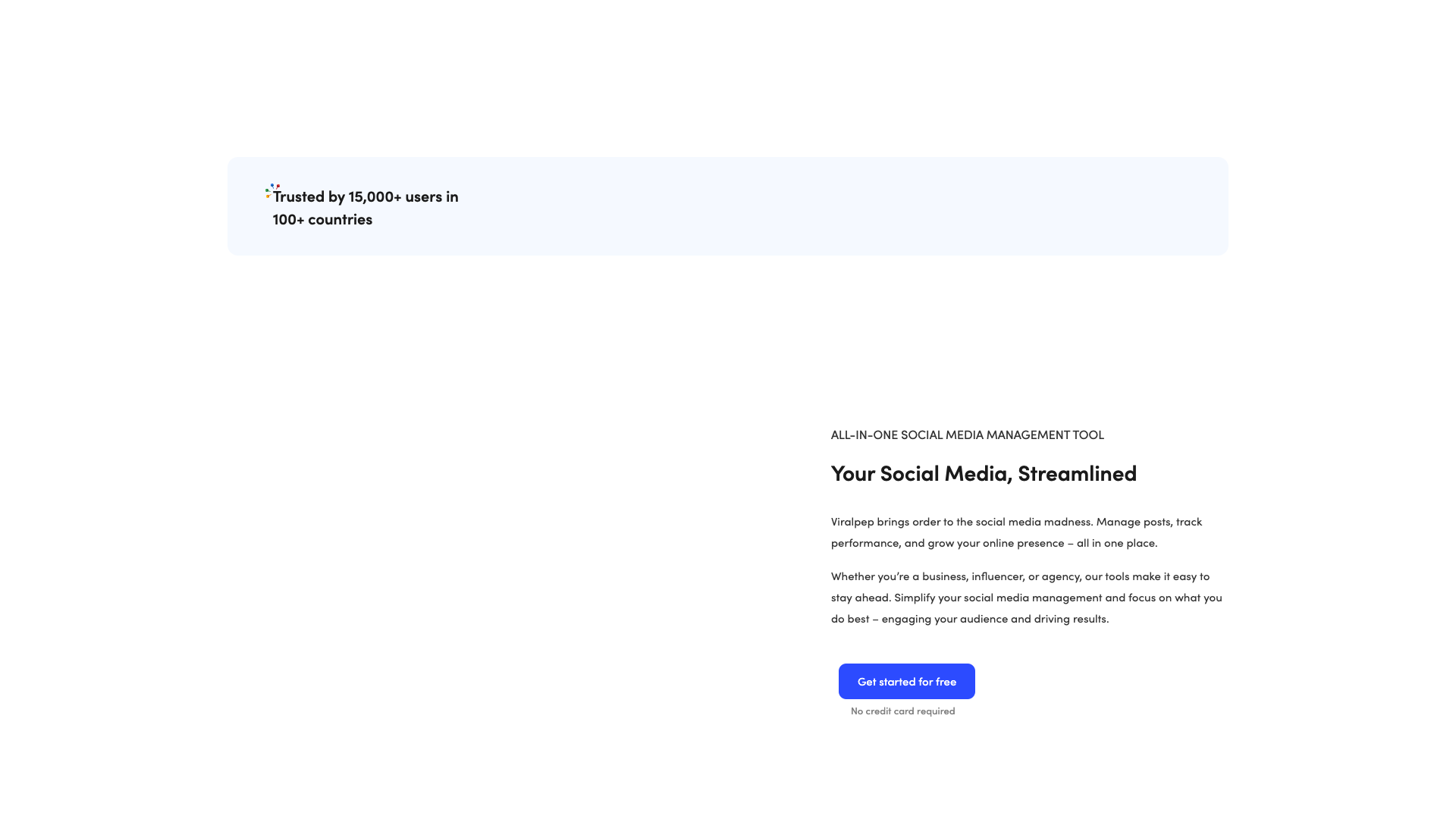 Features section on homepage highlighting key functionalities